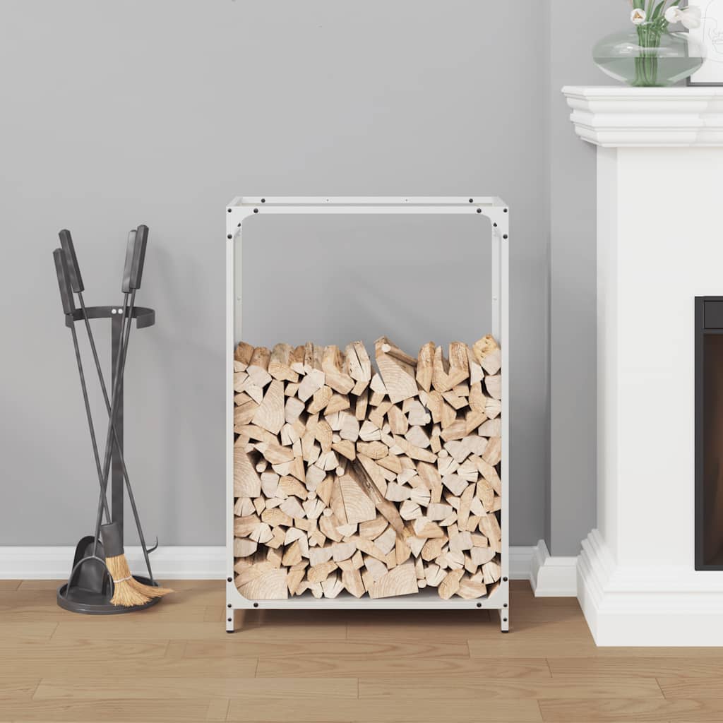 Brandhoutrek 60x28x90 cm koudgewalst staal wit is nu te koop bij PeponiXL, paradijselijk wonen!