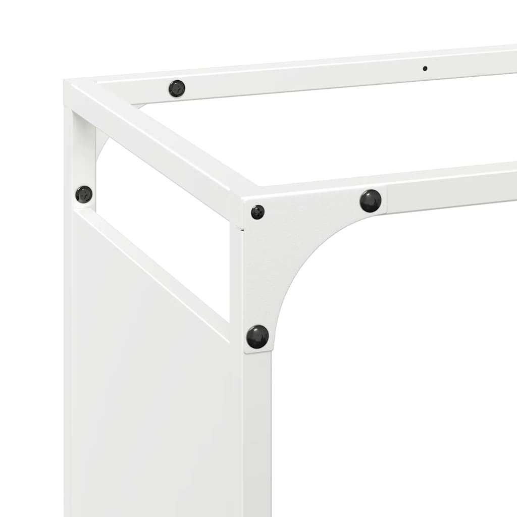 Brandhoutrek 60x28x90 cm koudgewalst staal wit is nu te koop bij PeponiXL, paradijselijk wonen!