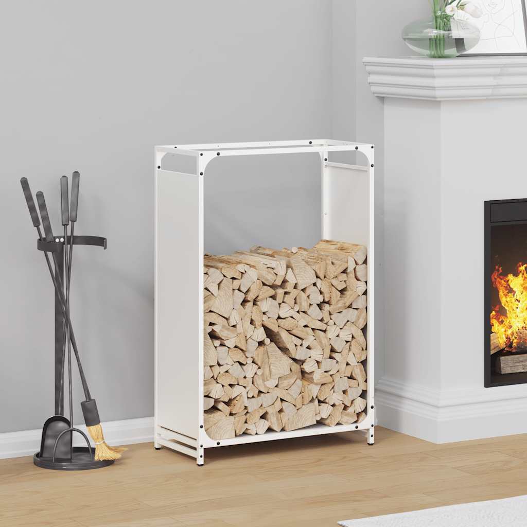 Brandhoutrek 60x28x90 cm koudgewalst staal wit is nu te koop bij PeponiXL, paradijselijk wonen!