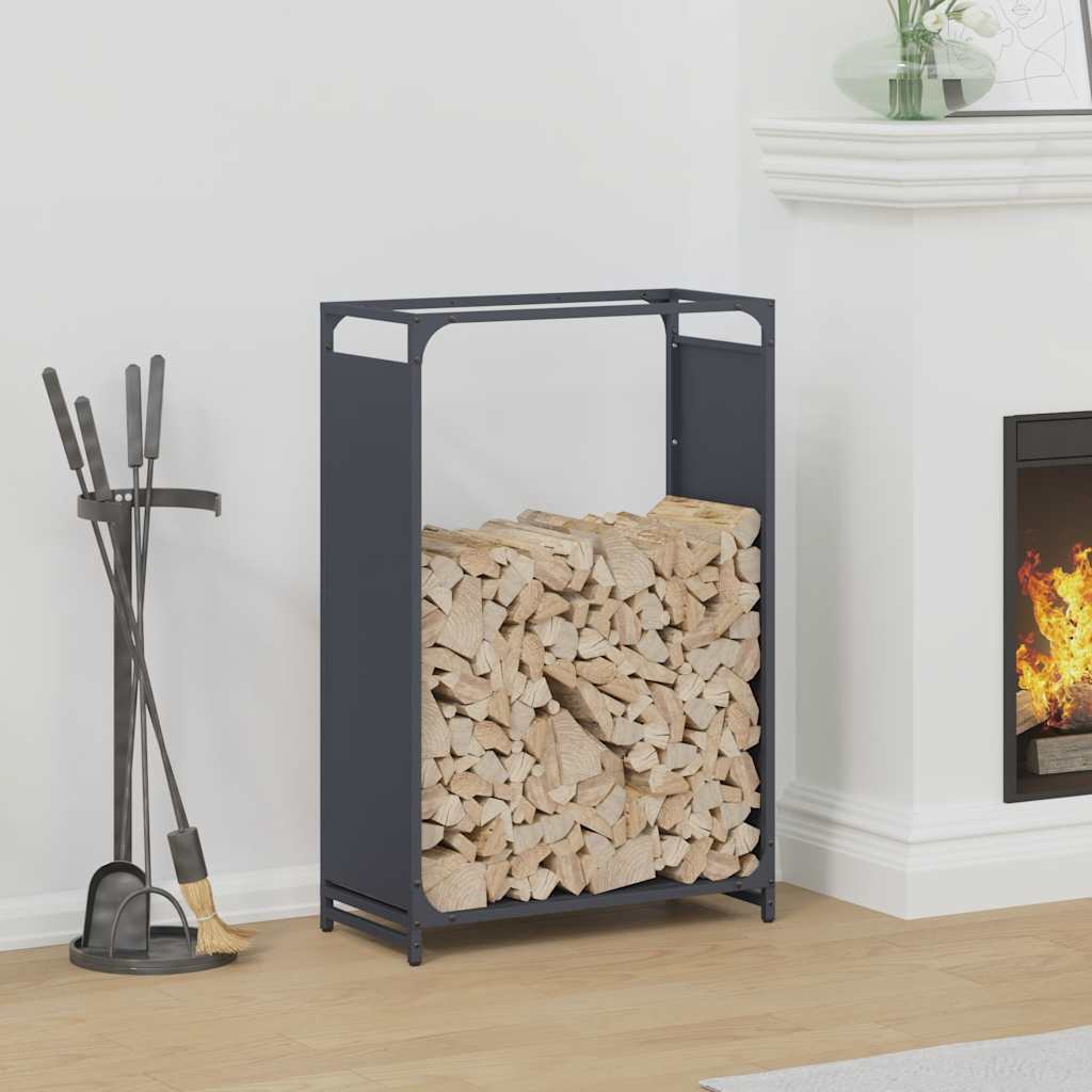 Brandhoutrek 60x28x90 cm koudgewalst staal antraciet is nu te koop bij PeponiXL, paradijselijk wonen!