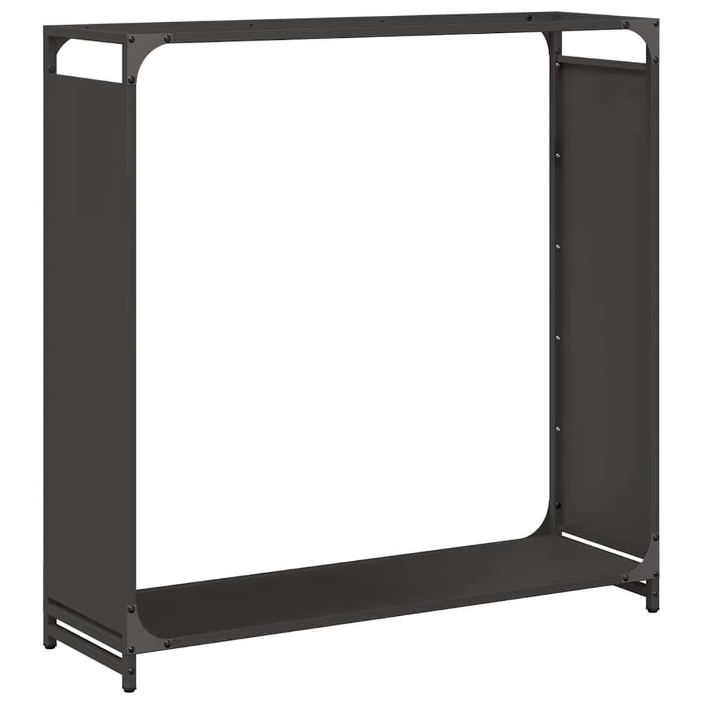 Brandhoutrek 90x28x90 cm koudgewalst staal zwart is nu te koop bij PeponiXL, paradijselijk wonen!