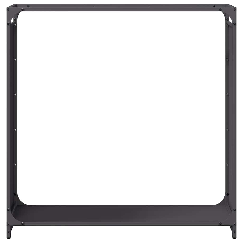 Brandhoutrek 90x28x90 cm koudgewalst staal zwart is nu te koop bij PeponiXL, paradijselijk wonen!