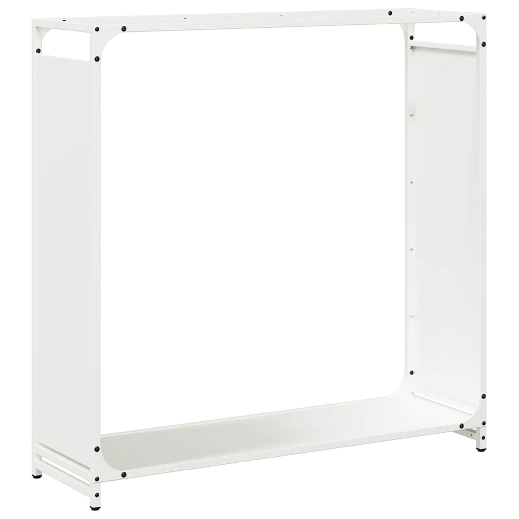 Brandhoutrek 90x28x90 cm koudgewalst staal wit is nu te koop bij PeponiXL, paradijselijk wonen!