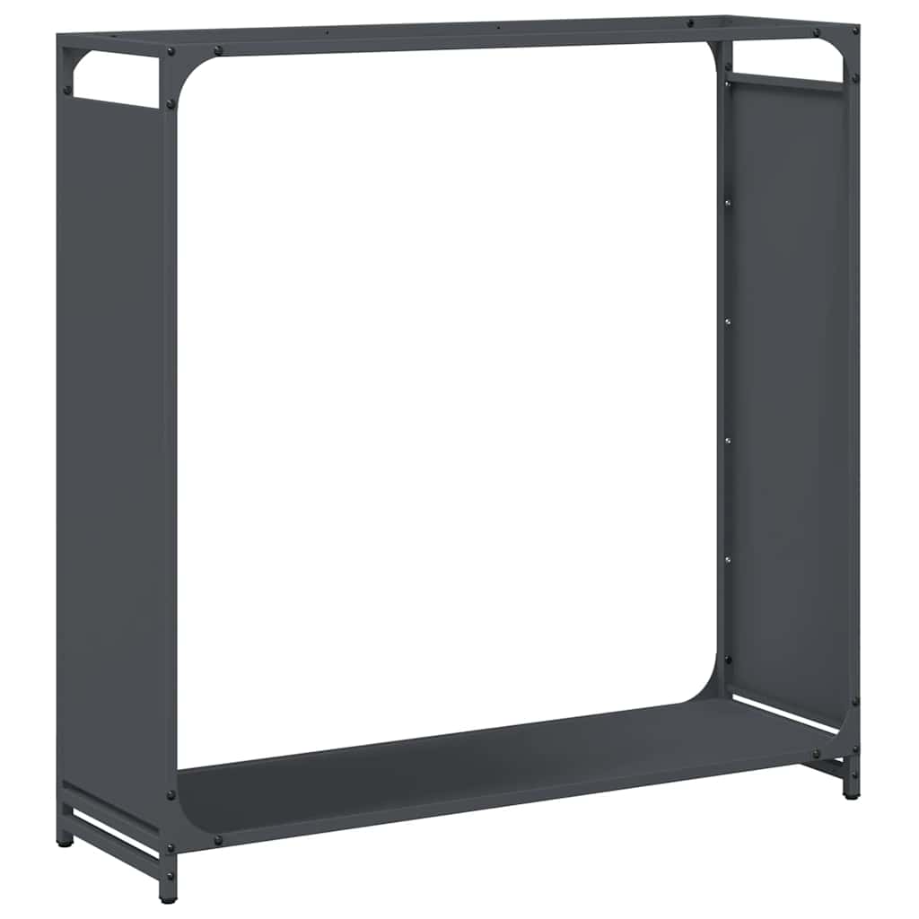 Brandhoutrek 90x28x90 cm koudgewalst staal antracietkleurig is nu te koop bij PeponiXL, paradijselijk wonen!
