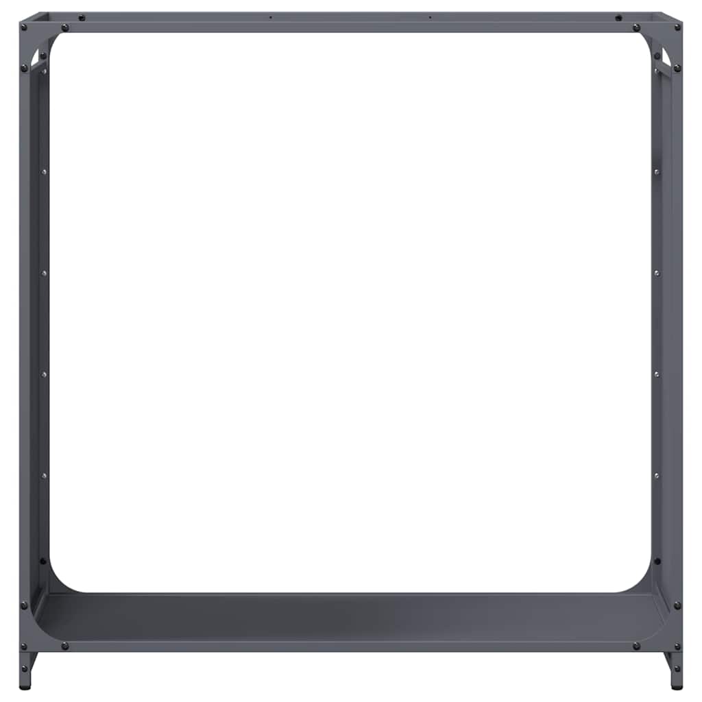 Brandhoutrek 90x28x90 cm koudgewalst staal antracietkleurig is nu te koop bij PeponiXL, paradijselijk wonen!