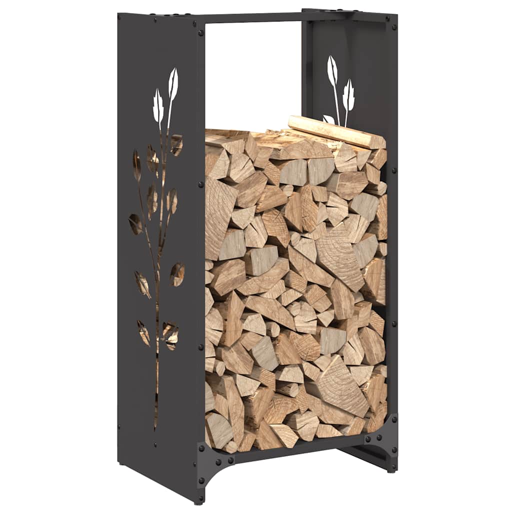 Brandhoutrek 40x30x80 cm koudgewalst staal zwart is nu te koop bij PeponiXL, paradijselijk wonen!