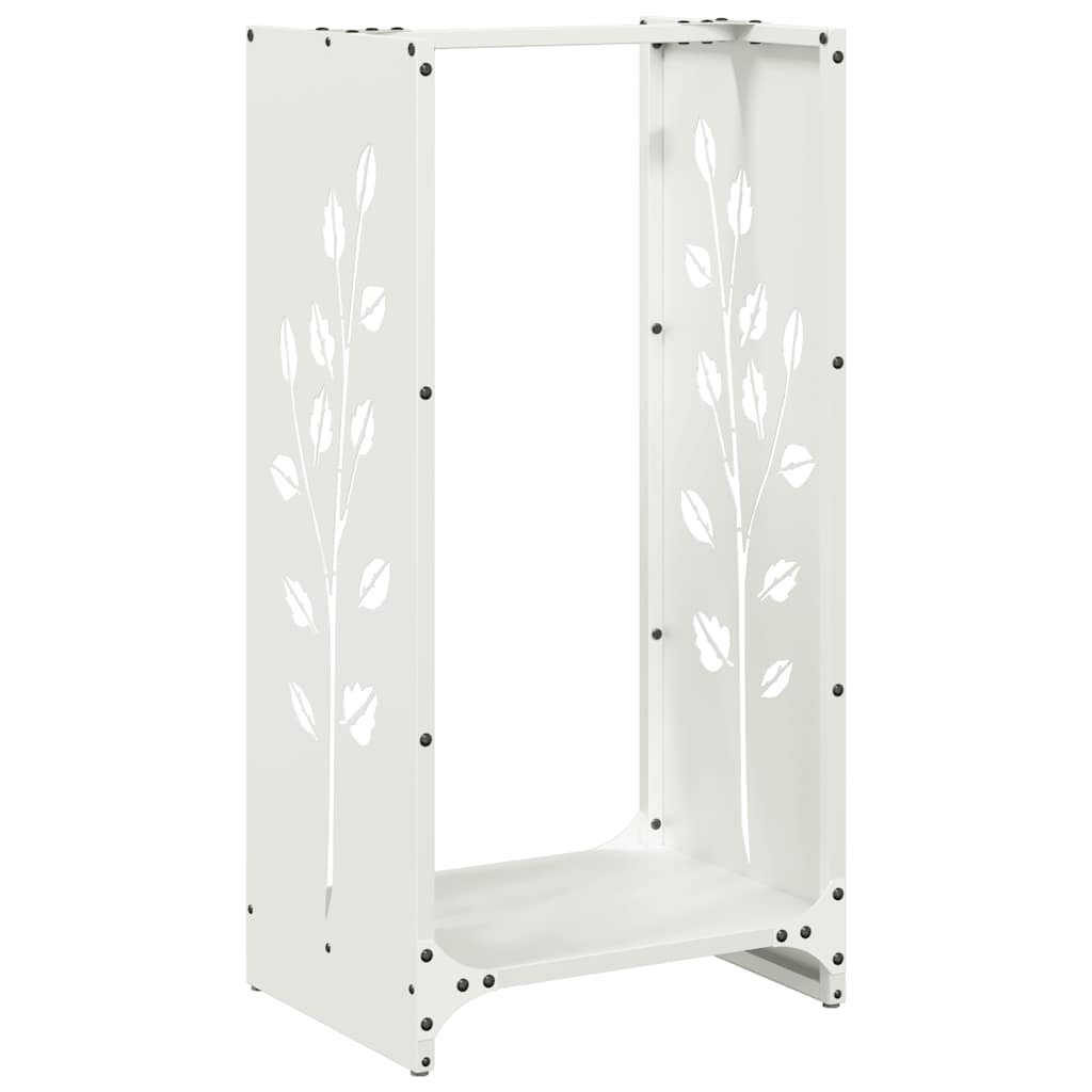Brandhoutrek 40x30x80 cm koudgewalst staal wit is nu te koop bij PeponiXL, paradijselijk wonen!