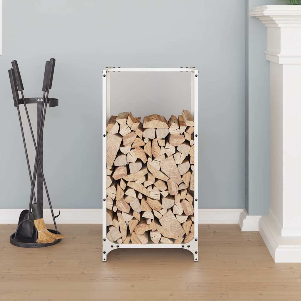 Brandhoutrek 40x30x80 cm koudgewalst staal wit is nu te koop bij PeponiXL, paradijselijk wonen!