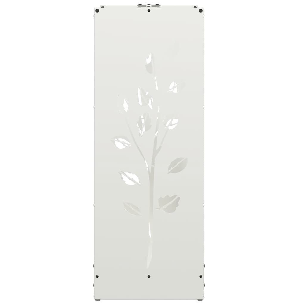 Brandhoutrek 40x30x80 cm koudgewalst staal wit is nu te koop bij PeponiXL, paradijselijk wonen!