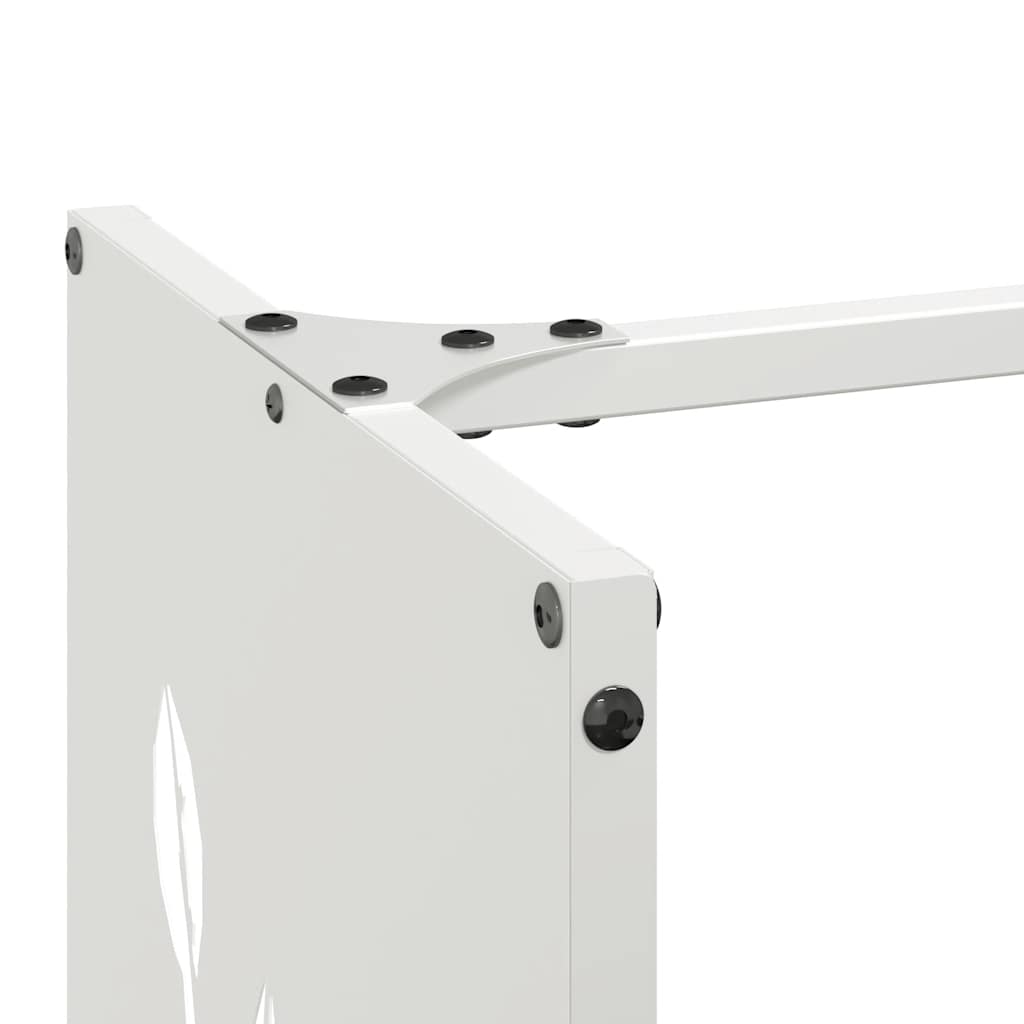 Brandhoutrek 40x30x80 cm koudgewalst staal wit is nu te koop bij PeponiXL, paradijselijk wonen!