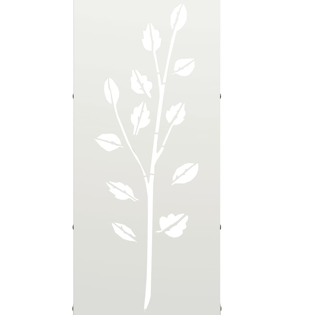 Brandhoutrek 40x30x80 cm koudgewalst staal wit is nu te koop bij PeponiXL, paradijselijk wonen!