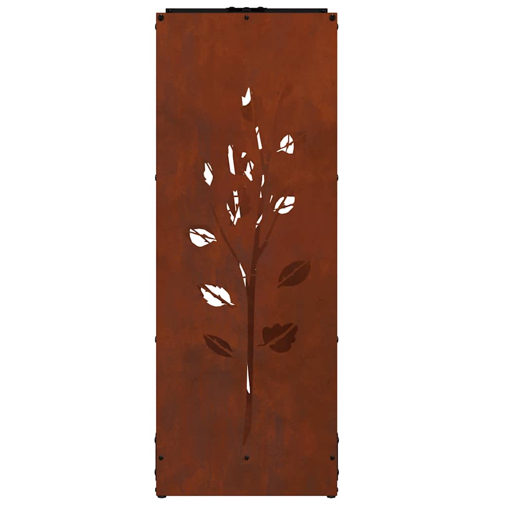 Brandhoutrek 40x30x80 cm weervast staal is nu te koop bij PeponiXL, paradijselijk wonen!
