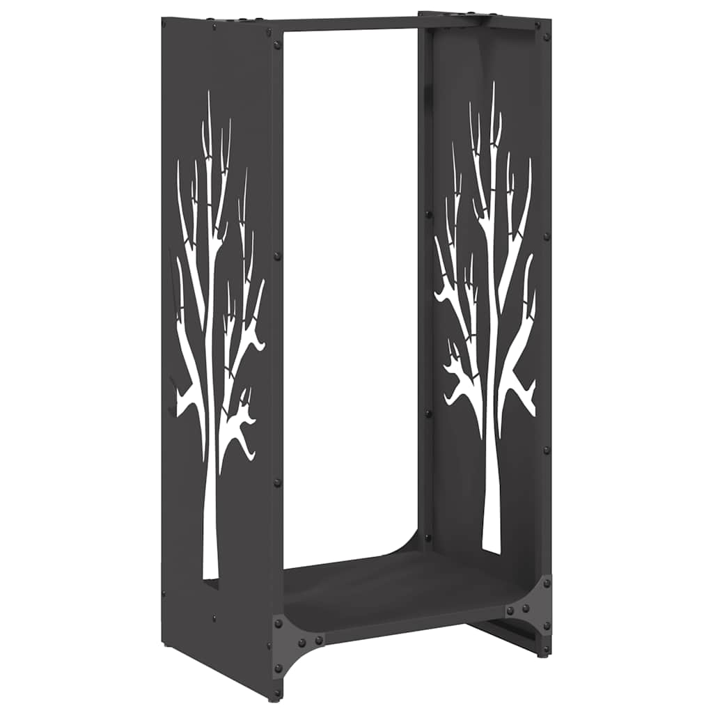 Brandhoutrek 40x30x80 cm koudgewalst staal zwart is nu te koop bij PeponiXL, paradijselijk wonen!