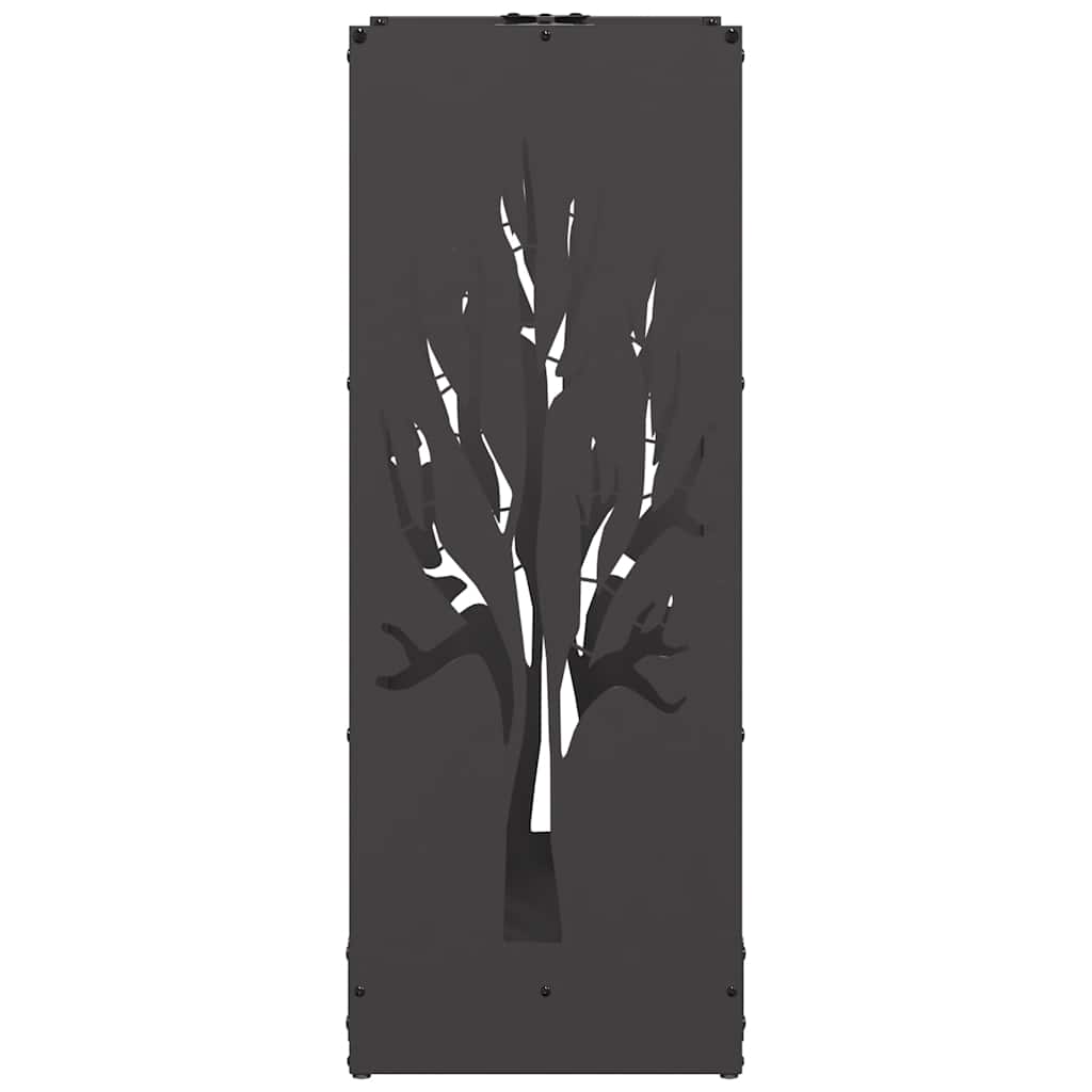 Brandhoutrek 40x30x80 cm koudgewalst staal zwart is nu te koop bij PeponiXL, paradijselijk wonen!