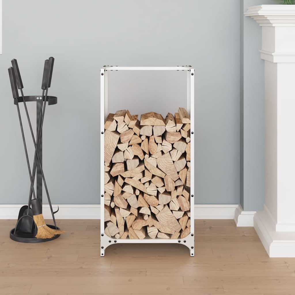 Brandhoutrek 40x30x80 cm koudgewalst staal wit is nu te koop bij PeponiXL, paradijselijk wonen!