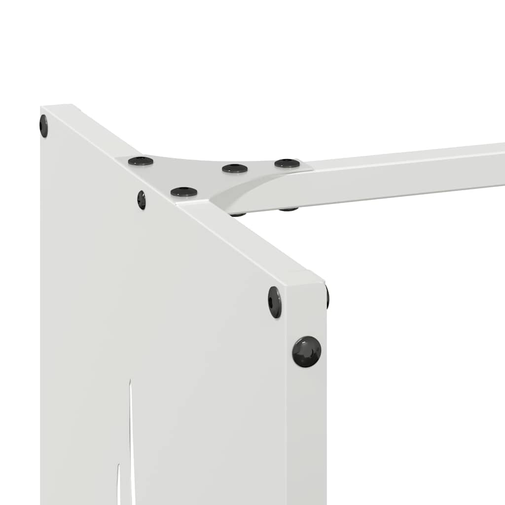 Brandhoutrek 40x30x80 cm koudgewalst staal wit is nu te koop bij PeponiXL, paradijselijk wonen!