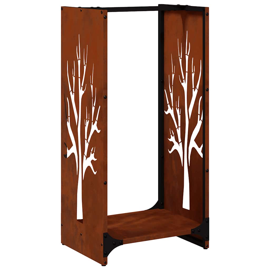 Brandhoutrek 40x30x80 cm weervast staal is nu te koop bij PeponiXL, paradijselijk wonen!