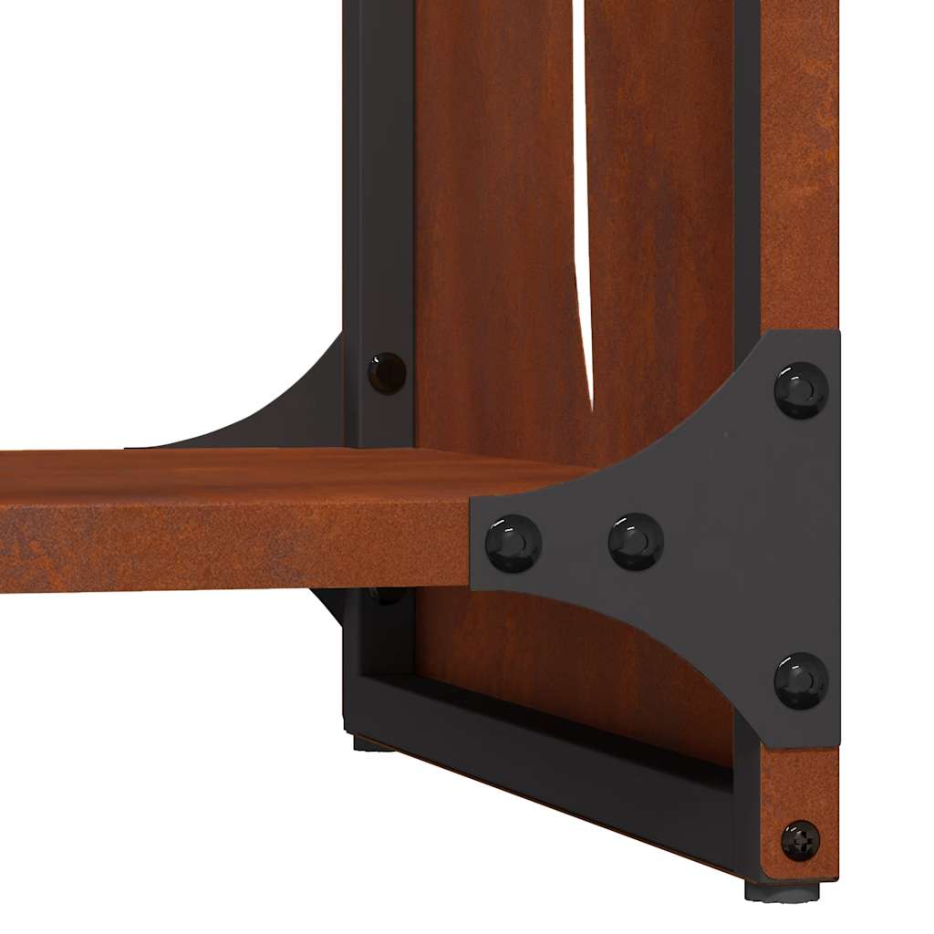 Brandhoutrek 40x30x80 cm weervast staal is nu te koop bij PeponiXL, paradijselijk wonen!