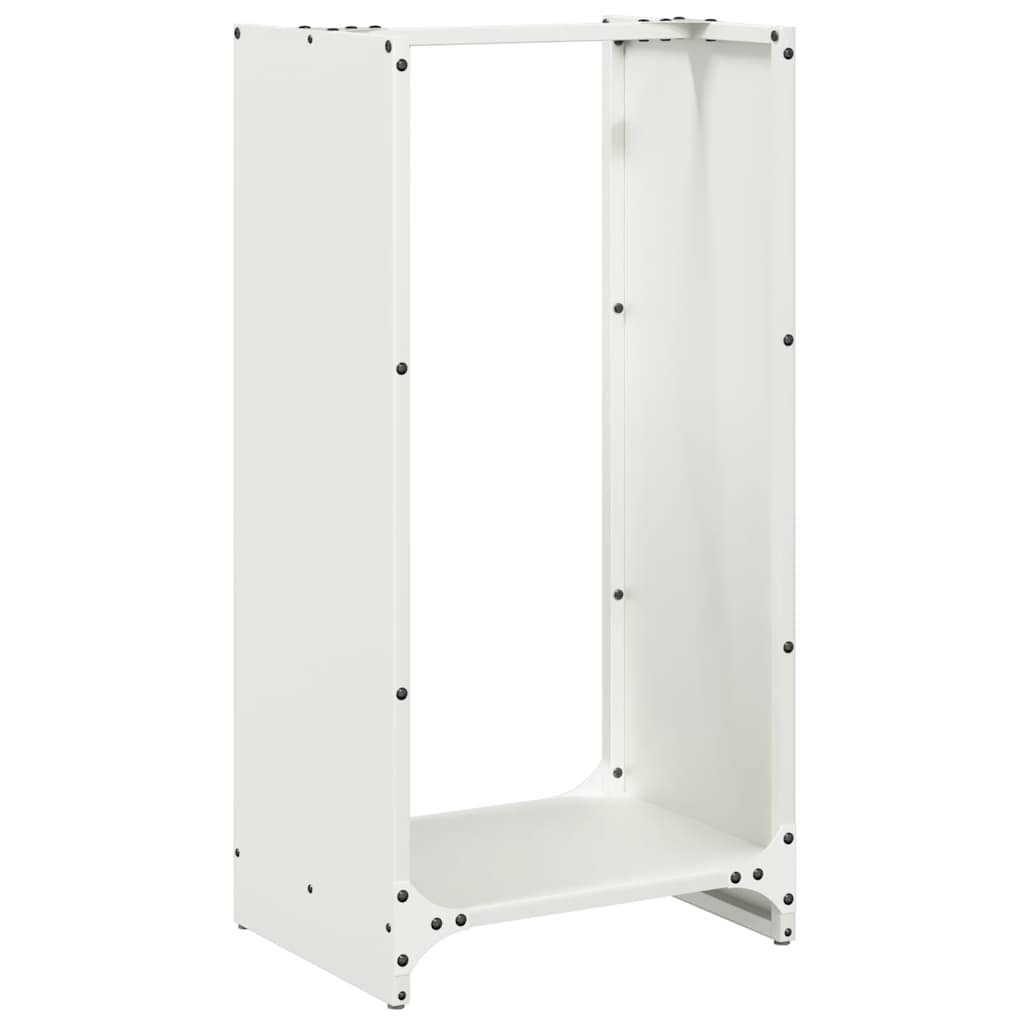 Brandhoutrek 40x30x80 cm koudgewalst staal wit is nu te koop bij PeponiXL, paradijselijk wonen!