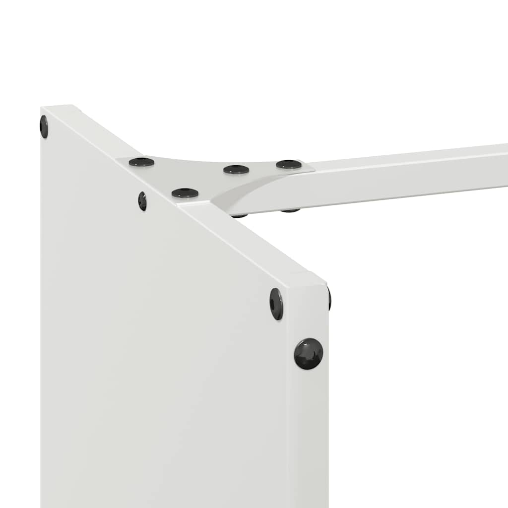 Brandhoutrek 40x30x80 cm koudgewalst staal wit is nu te koop bij PeponiXL, paradijselijk wonen!