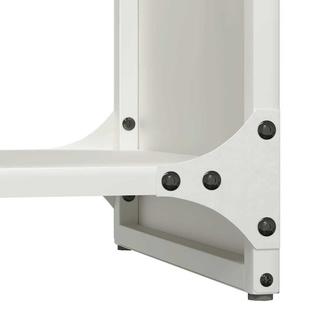 Brandhoutrek 40x30x80 cm koudgewalst staal wit is nu te koop bij PeponiXL, paradijselijk wonen!