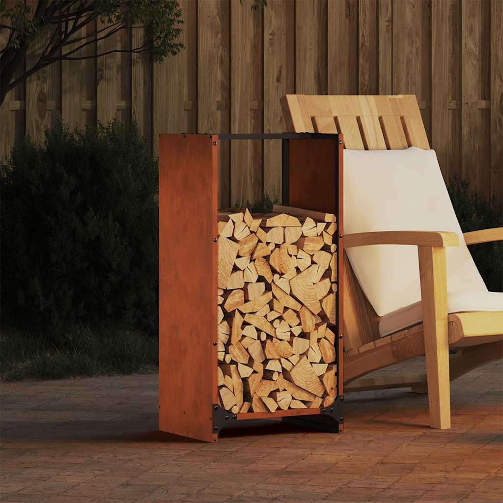 Brandhoutrek 40x30x80 cm weervast staal is nu te koop bij PeponiXL, paradijselijk wonen!