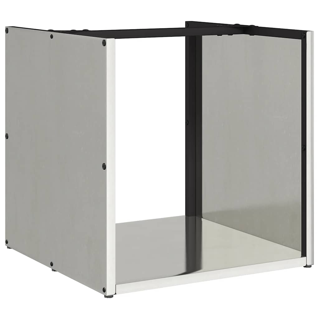 Brandhoutrek 40x40x40 cm roestvrij staal is nu te koop bij PeponiXL, paradijselijk wonen!