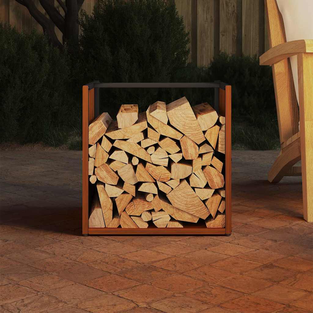 Brandhoutrek 40x40x40 cm weervast staal is nu te koop bij PeponiXL, paradijselijk wonen!
