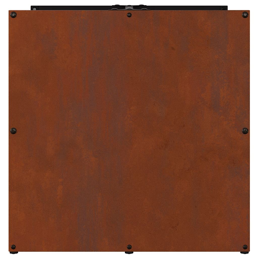 Brandhoutrek 40x40x40 cm weervast staal is nu te koop bij PeponiXL, paradijselijk wonen!