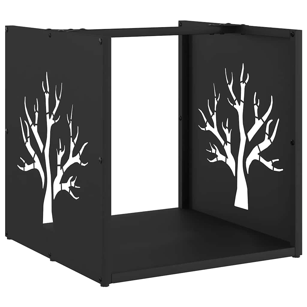 Brandhoutrek 40x40x40 cm koudgewalst staal zwart is nu te koop bij PeponiXL, paradijselijk wonen!