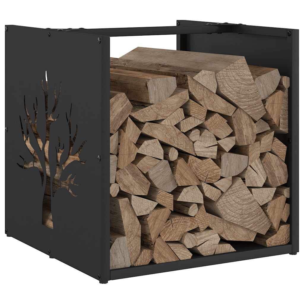 Brandhoutrek 40x40x40 cm koudgewalst staal zwart is nu te koop bij PeponiXL, paradijselijk wonen!