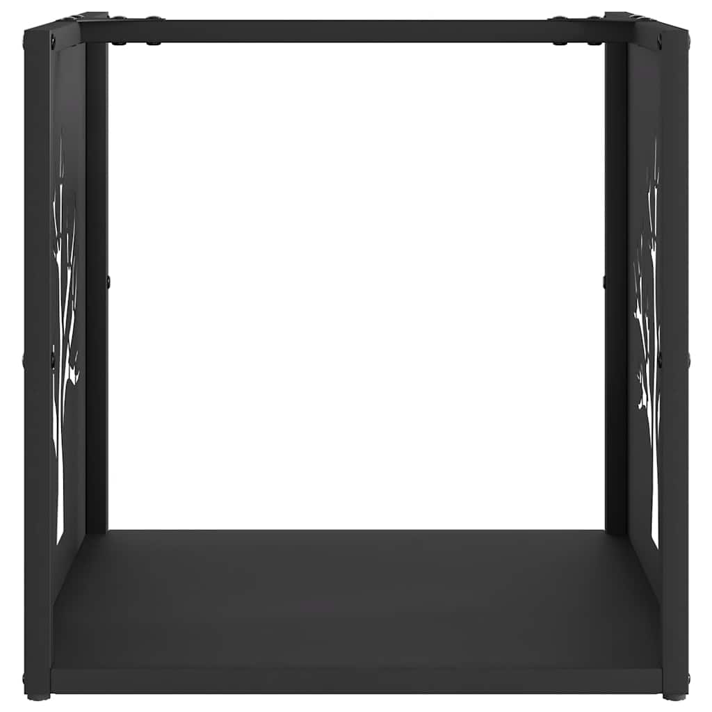 Brandhoutrek 40x40x40 cm koudgewalst staal zwart is nu te koop bij PeponiXL, paradijselijk wonen!