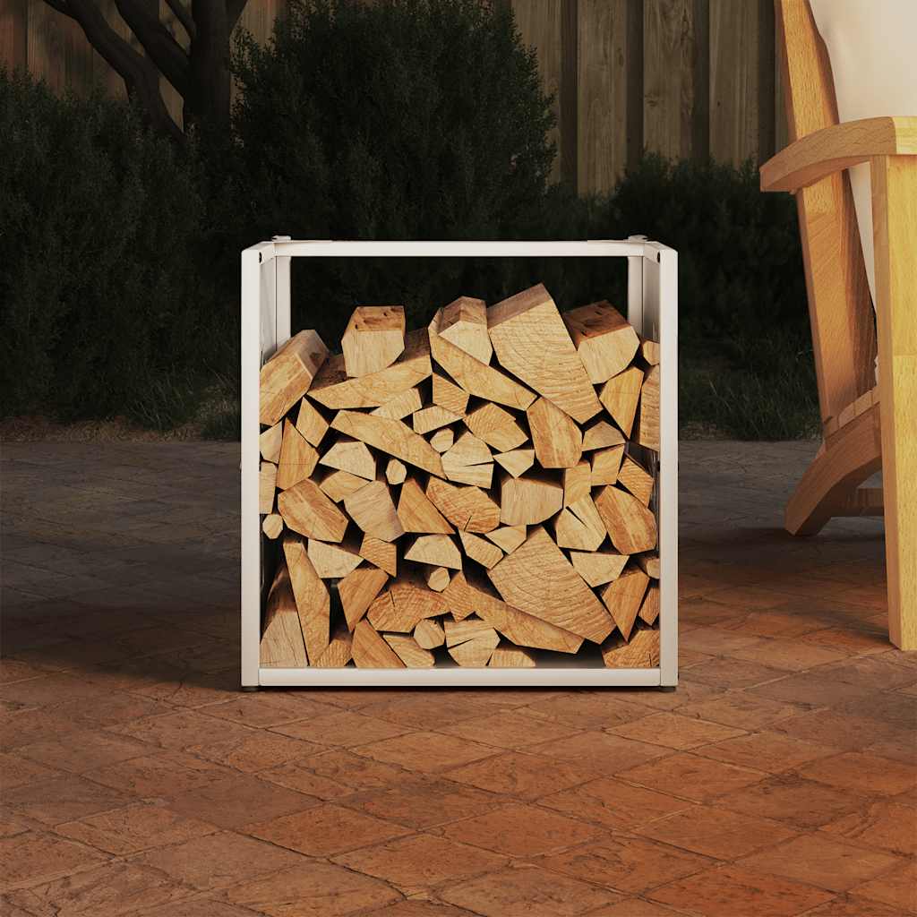 Brandhoutrek 40x40x40 cm koudgewalst staal wit is nu te koop bij PeponiXL, paradijselijk wonen!