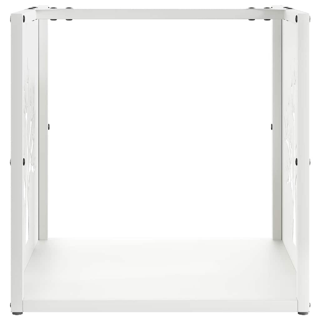 Brandhoutrek 40x40x40 cm koudgewalst staal wit is nu te koop bij PeponiXL, paradijselijk wonen!