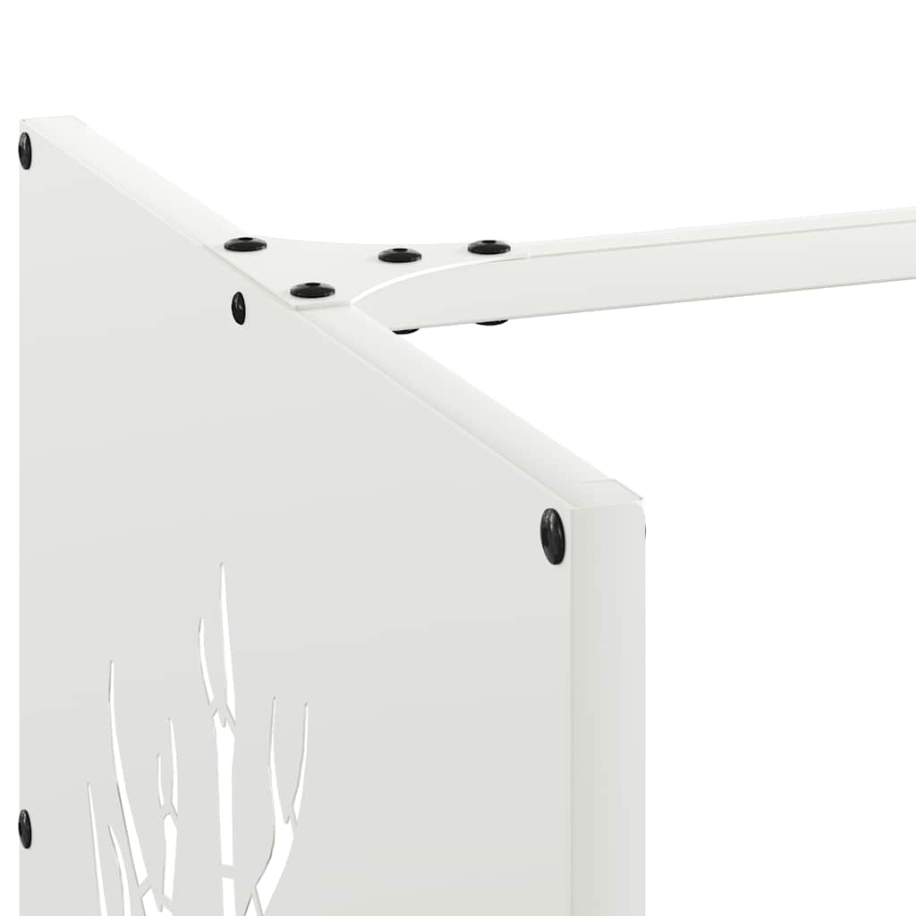 Brandhoutrek 40x40x40 cm koudgewalst staal wit is nu te koop bij PeponiXL, paradijselijk wonen!