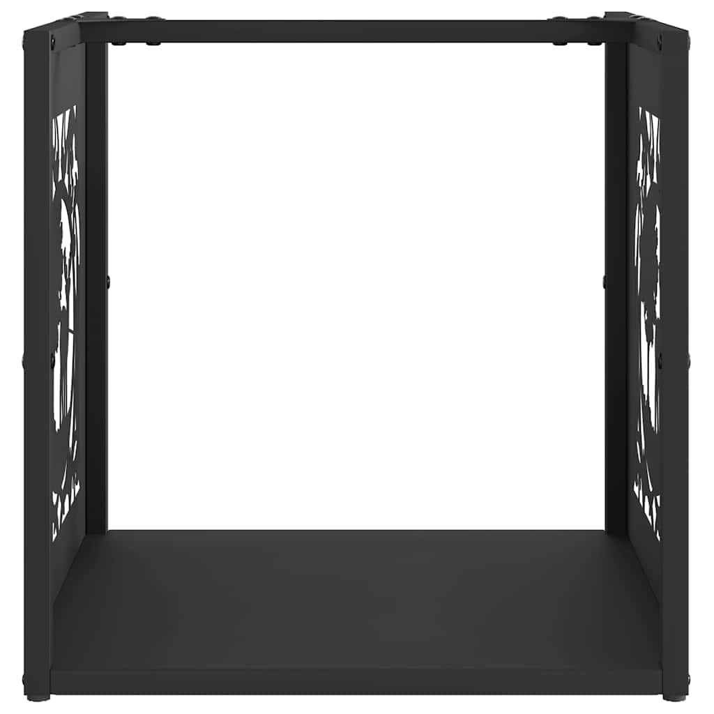 Brandhoutrek 40x40x40 cm koudgewalst staal zwart is nu te koop bij PeponiXL, paradijselijk wonen!