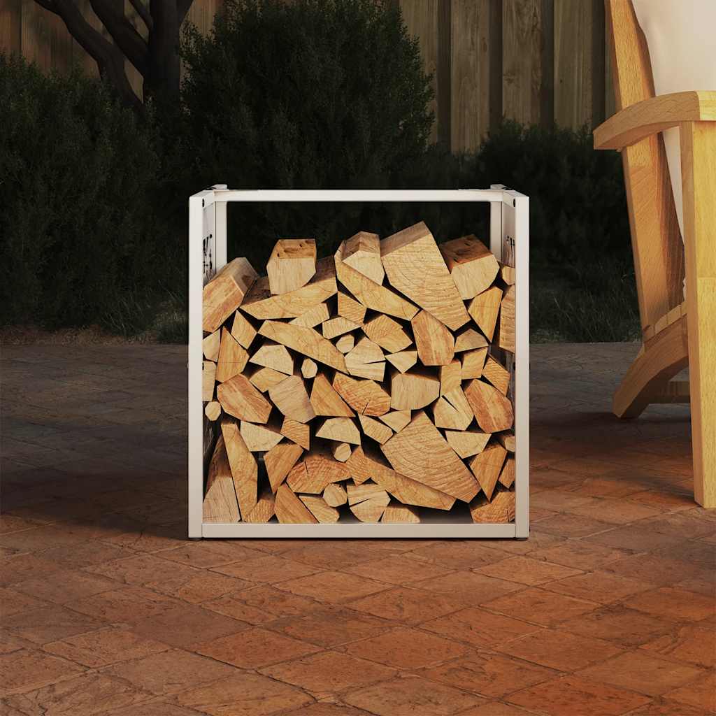 Brandhoutrek 40x40x40 cm koudgewalst staal wit is nu te koop bij PeponiXL, paradijselijk wonen!