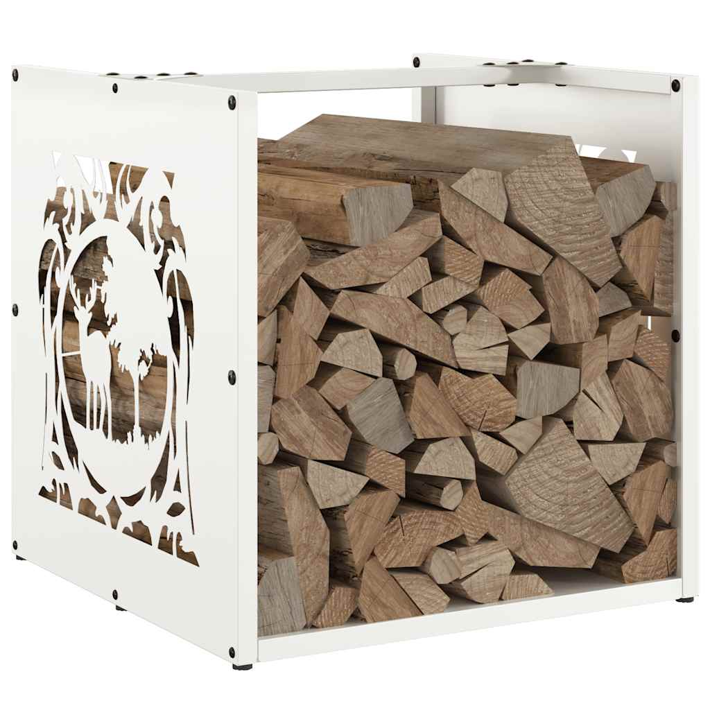 Brandhoutrek 40x40x40 cm koudgewalst staal wit is nu te koop bij PeponiXL, paradijselijk wonen!