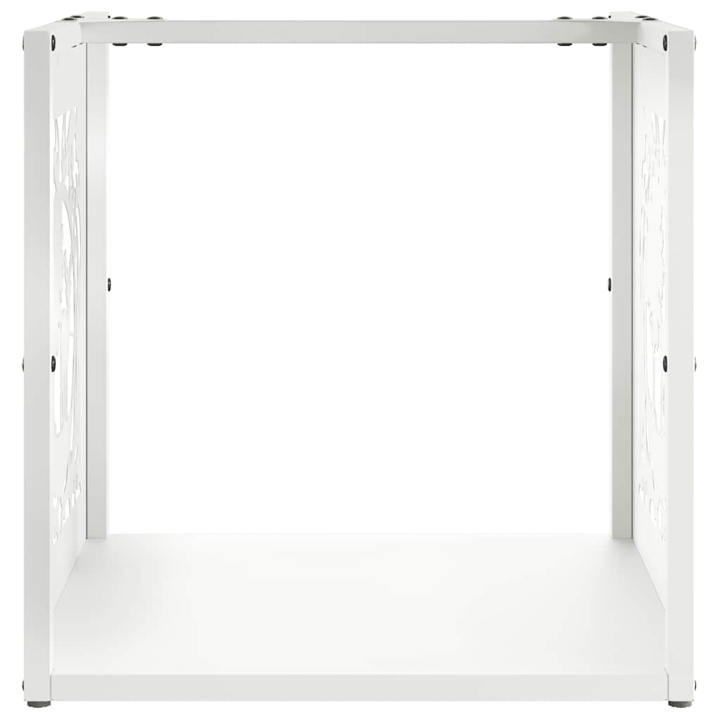 Brandhoutrek 40x40x40 cm koudgewalst staal wit is nu te koop bij PeponiXL, paradijselijk wonen!