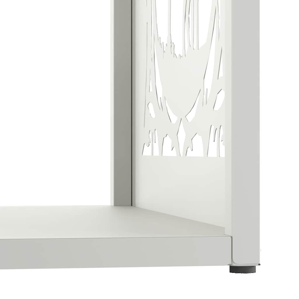 Brandhoutrek 40x40x40 cm koudgewalst staal wit is nu te koop bij PeponiXL, paradijselijk wonen!