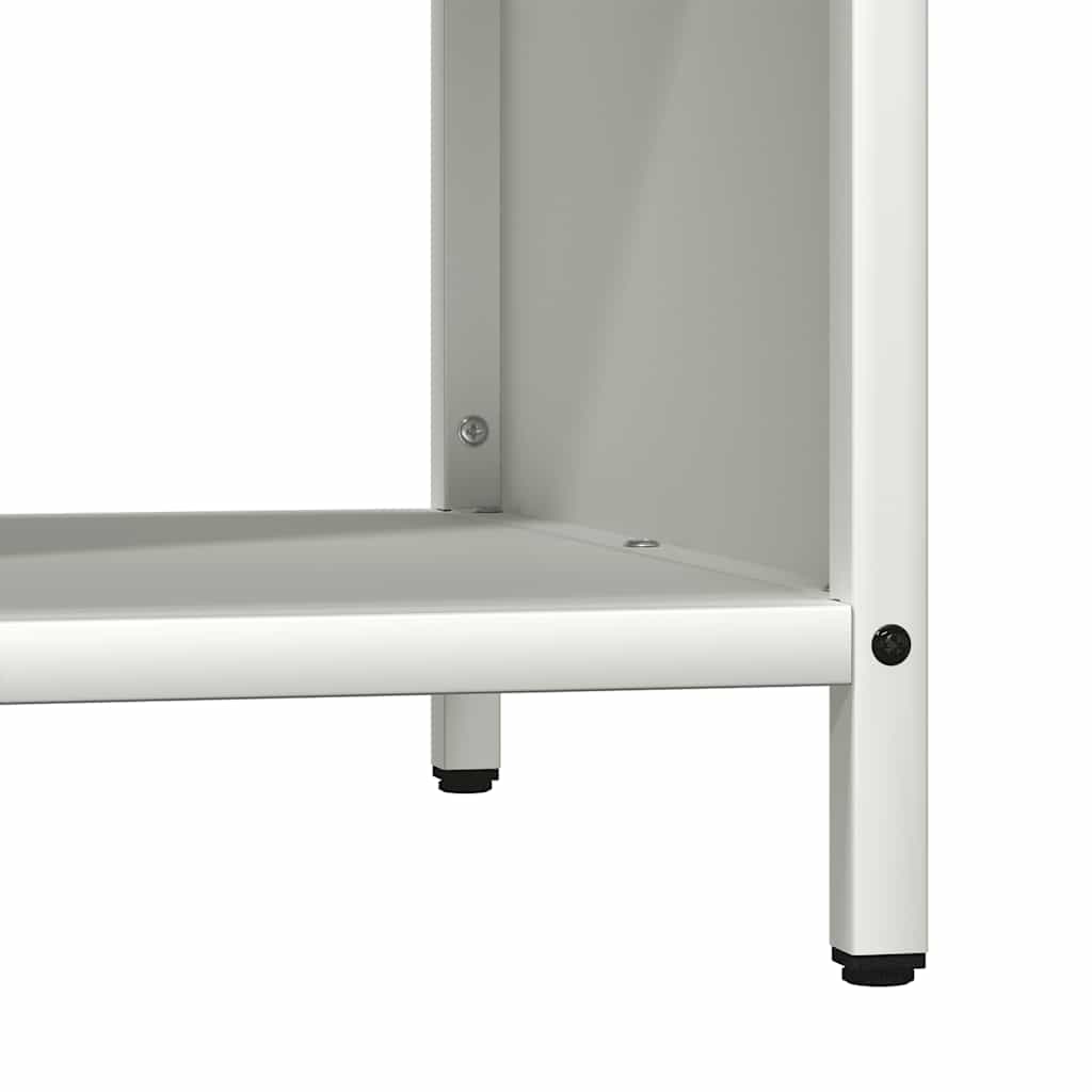 Brandhoutrek met houten blad 100,5x35,5x40 cm wit is nu te koop bij PeponiXL, paradijselijk wonen!