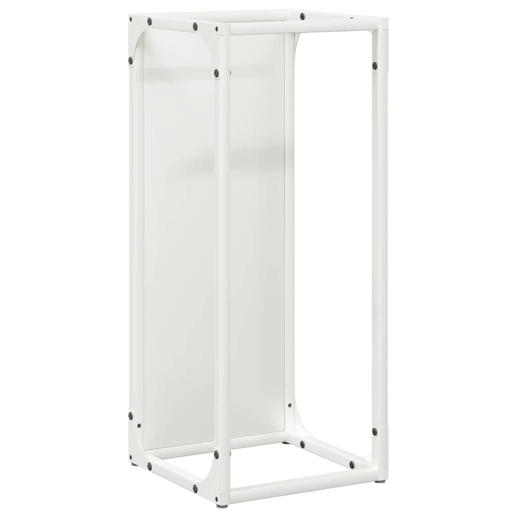 Brandhoutrek 25x25x60 cm koudgewalst staal wit is nu te koop bij PeponiXL, paradijselijk wonen!