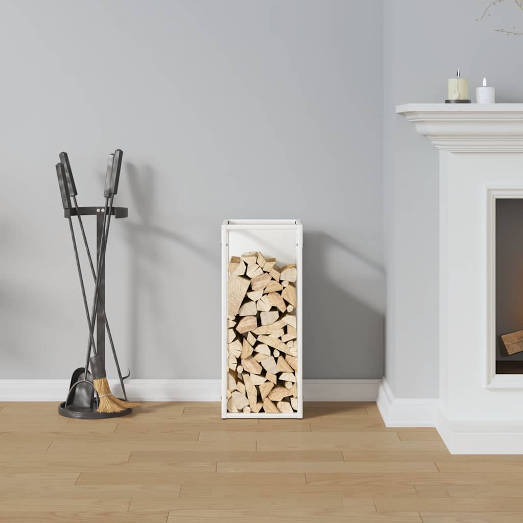 Brandhoutrek 25x25x60 cm koudgewalst staal wit is nu te koop bij PeponiXL, paradijselijk wonen!