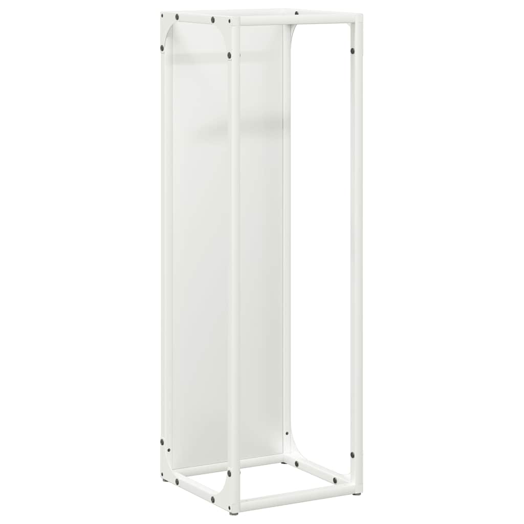 Brandhoutrek 25x25x80 cm koudgewalst staal wit is nu te koop bij PeponiXL, paradijselijk wonen!