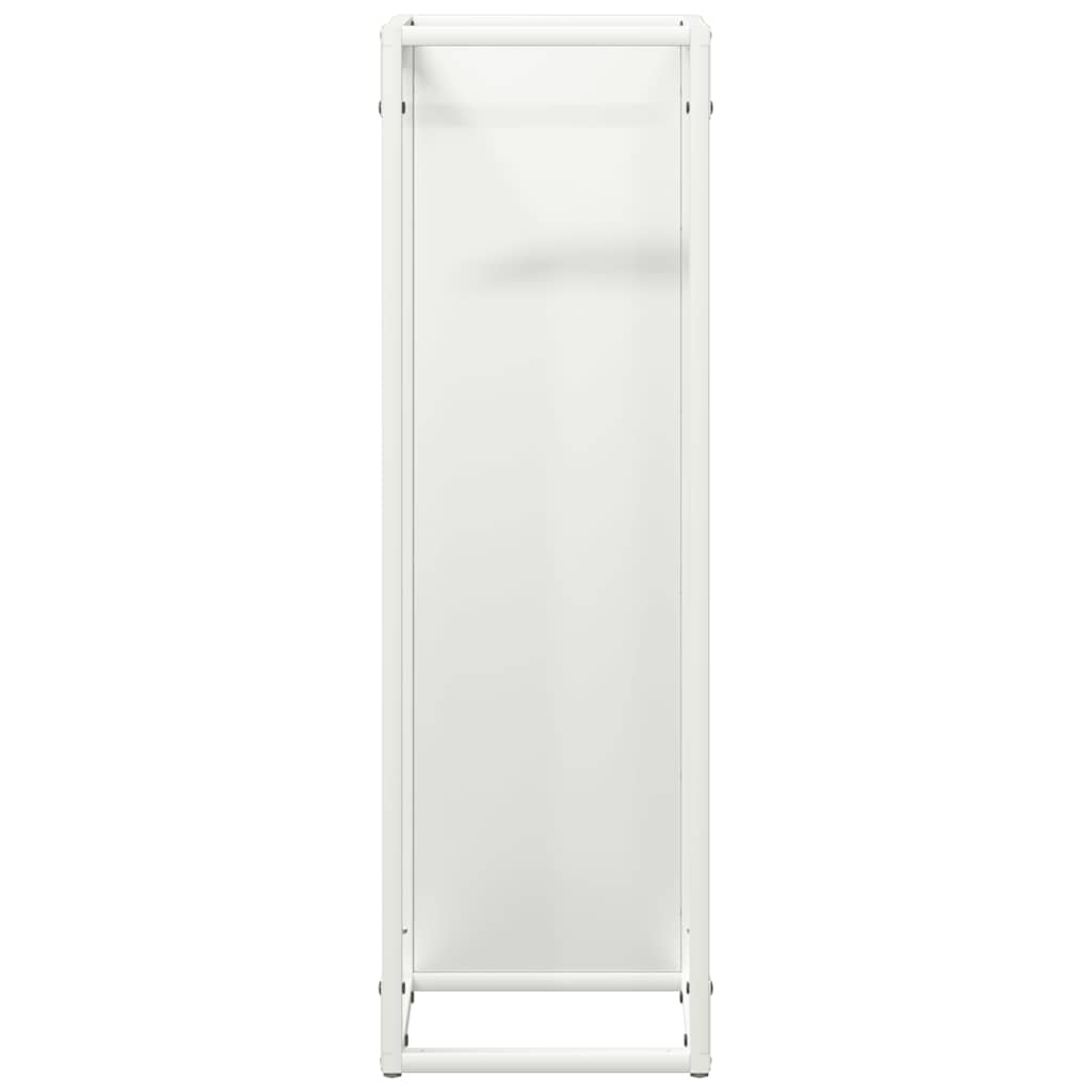 Brandhoutrek 25x25x80 cm koudgewalst staal wit is nu te koop bij PeponiXL, paradijselijk wonen!