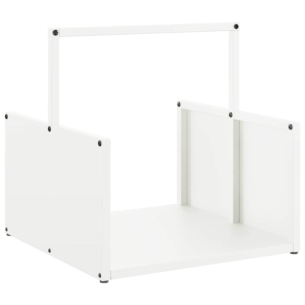 Brandhoutrek 40x40x40 cm koudgewalst staal wit is nu te koop bij PeponiXL, paradijselijk wonen!