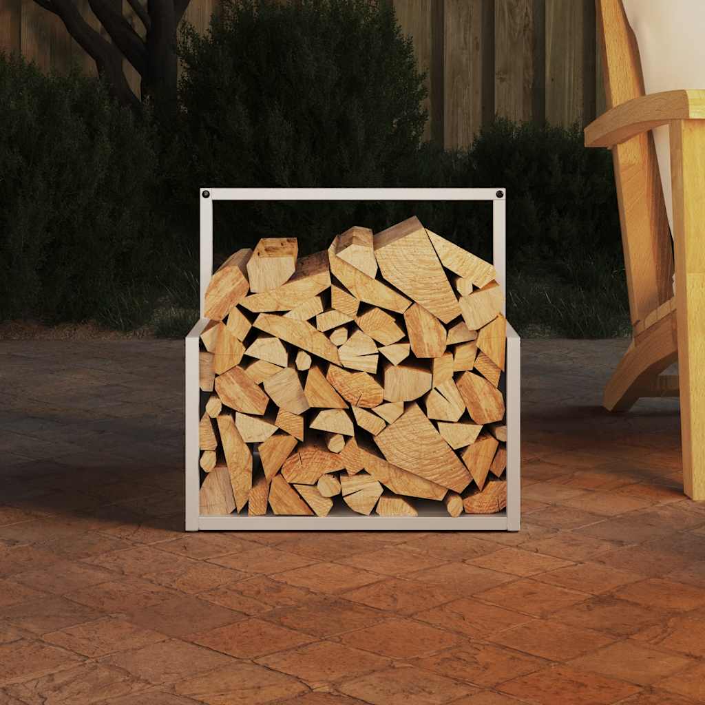 Brandhoutrek 40x40x40 cm koudgewalst staal wit is nu te koop bij PeponiXL, paradijselijk wonen!