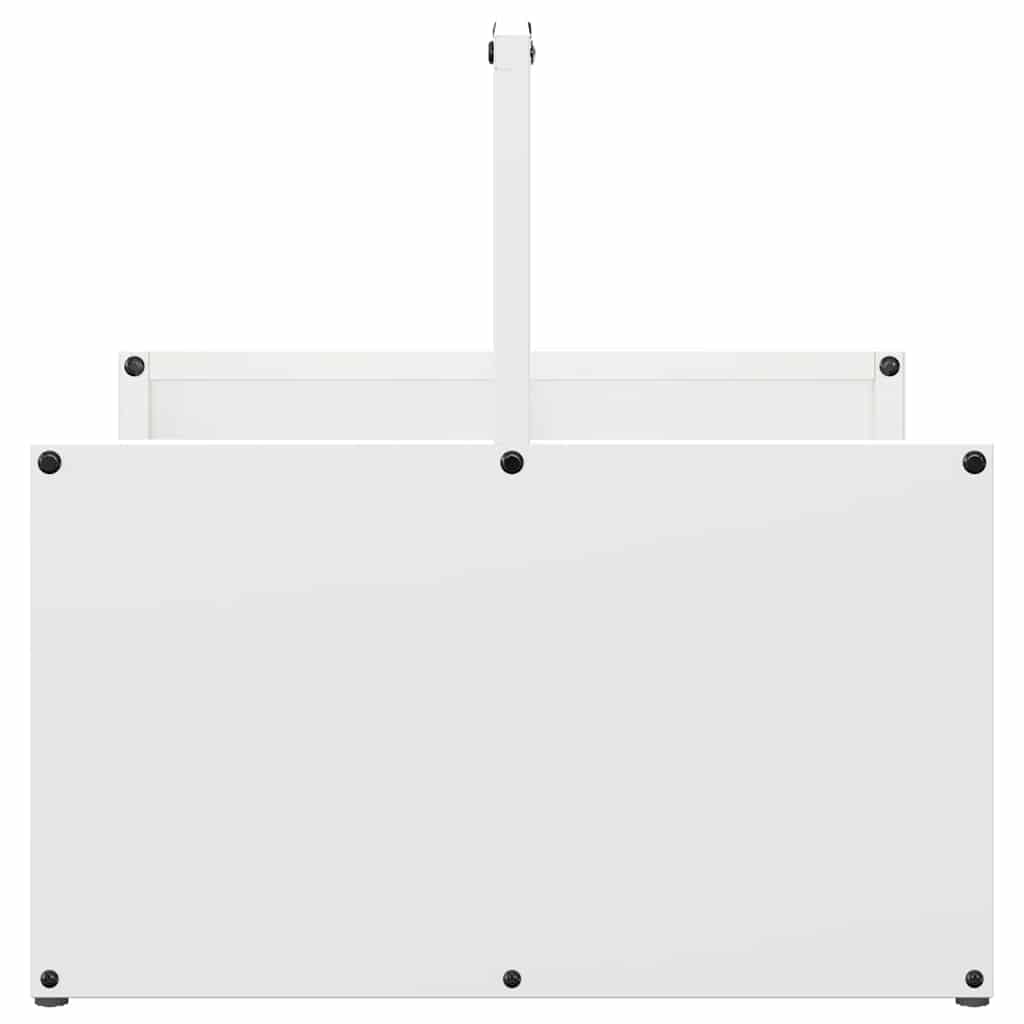 Brandhoutrek 40x40x40 cm koudgewalst staal wit is nu te koop bij PeponiXL, paradijselijk wonen!