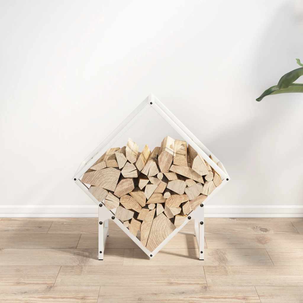 Brandhoutrek 50x25x50 cm koudgewalst staal wit is nu te koop bij PeponiXL, paradijselijk wonen!