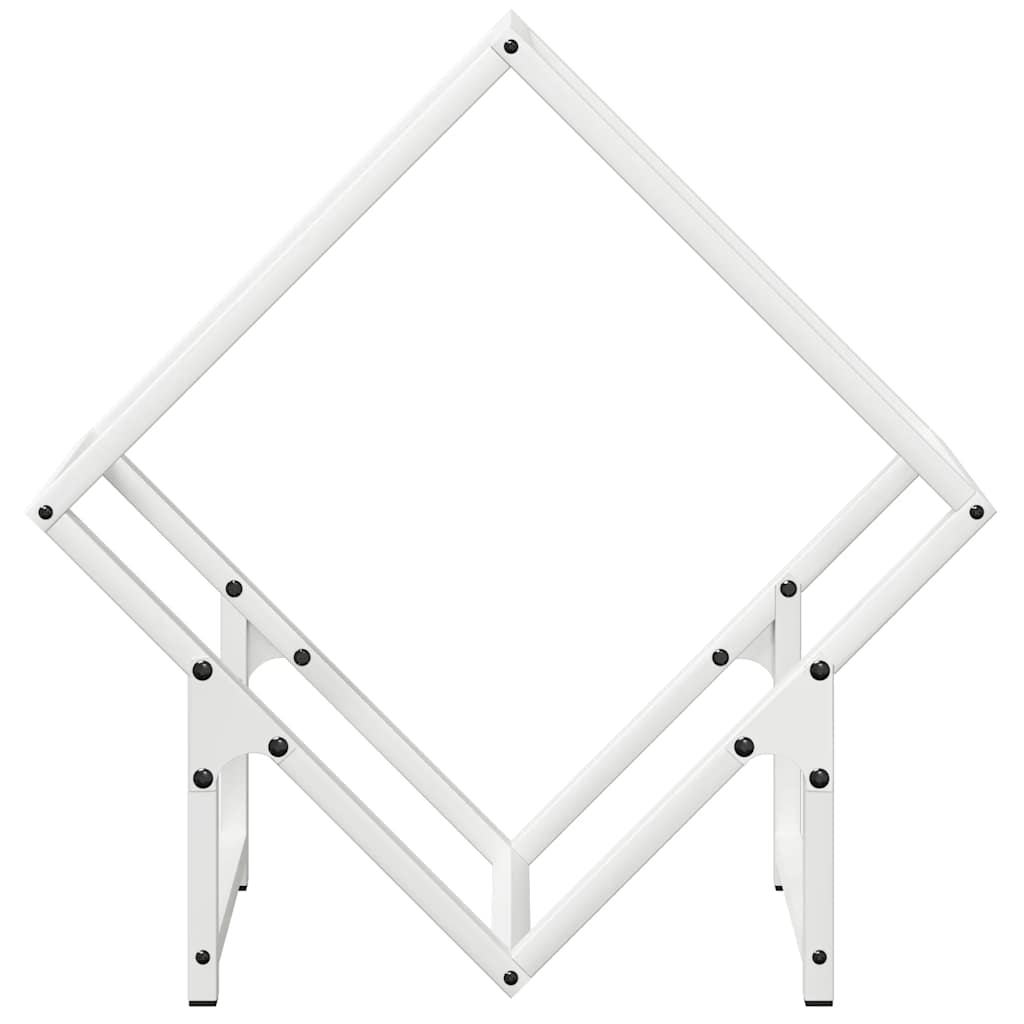 Brandhoutrek 50x25x50 cm koudgewalst staal wit is nu te koop bij PeponiXL, paradijselijk wonen!